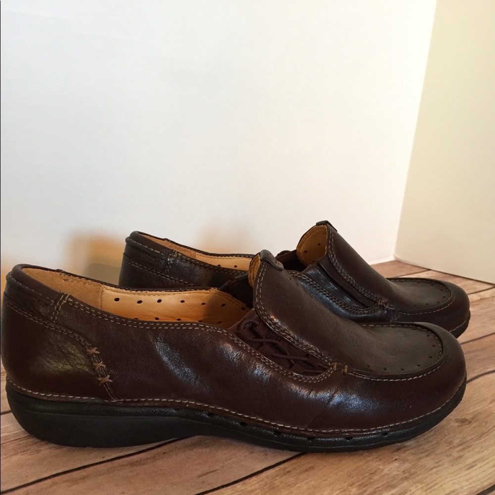 Clarks Unstructured 9.5M Womens Brown